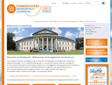 Tablet Screenshot of evangelischeskrankenhaus.de